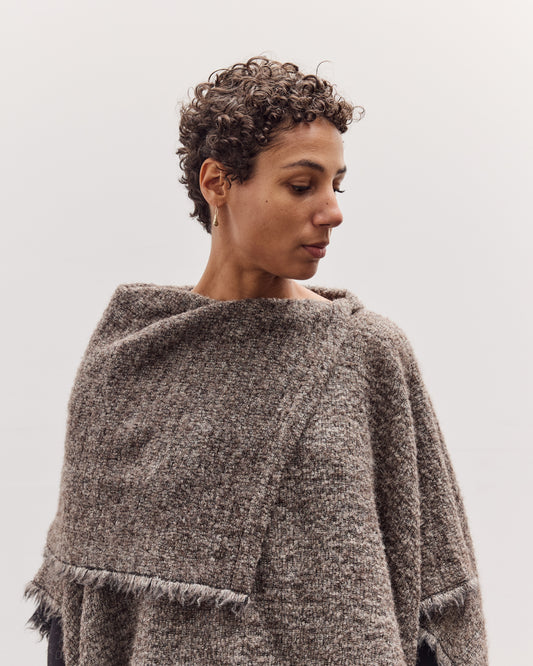 Alpaca Poncho, Beige
