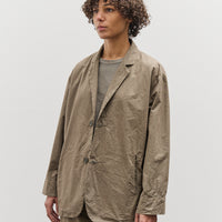 Black Crane Crinkled Blazer, Mud