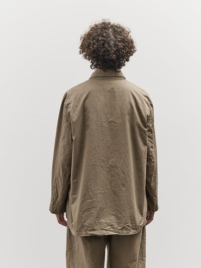 Black Crane Crinkled Blazer, Mud