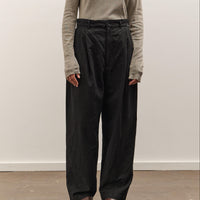 Black Crane Crinkled Trousers, Black