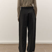 Black Crane Crinkled Trousers, Black