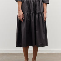 Black Crane Gathered Culottes, Black