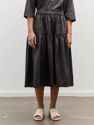 Black Crane Gathered Culottes, Black