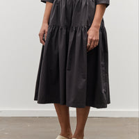 Black Crane Gathered Culottes, Black