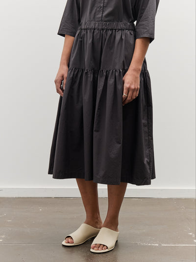 Black Crane Gathered Culottes, Black