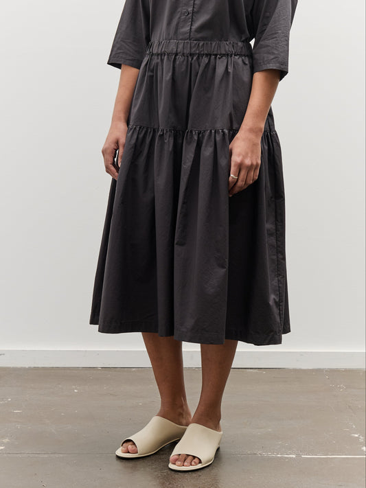 Black Crane Gathered Culottes, Black