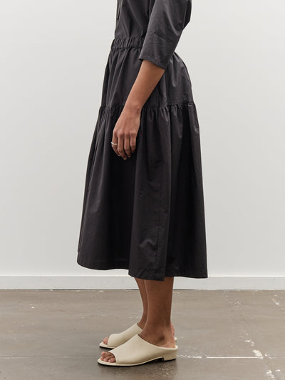 Black Crane Gathered Culottes, Black