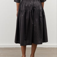 Black Crane Gathered Culottes, Black
