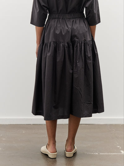 Black Crane Gathered Culottes, Black