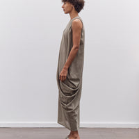 Black Crane Greek Column Dress, Cement