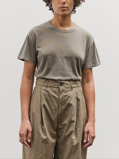 Black Crane Regular Short Sleeve Tee, Mud