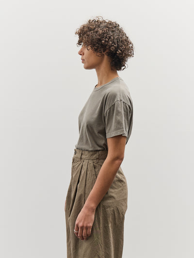 Black Crane Regular Short Sleeve Tee, Mud