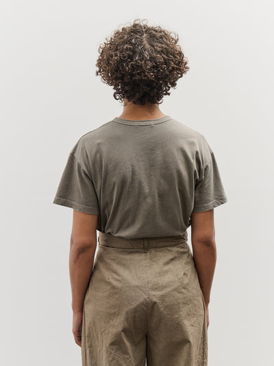 Black Crane Regular Short Sleeve Tee, Mud