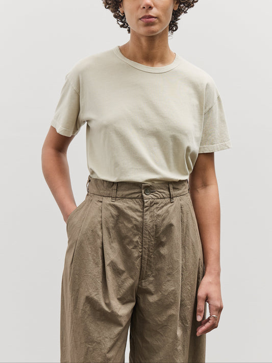 Black Crane Regular Short Sleeve Tee, Oyster