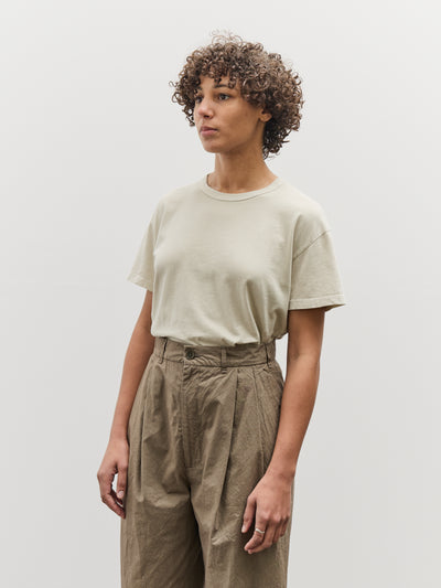 Black Crane Regular Short Sleeve Tee, Oyster