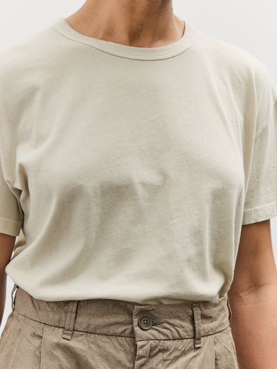 Black Crane Regular Short Sleeve Tee, Oyster
