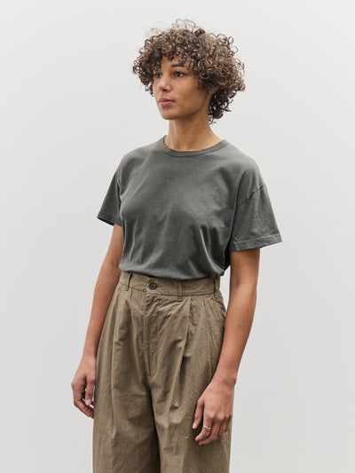 Black Crane Regular Short Sleeve Tee, Slate