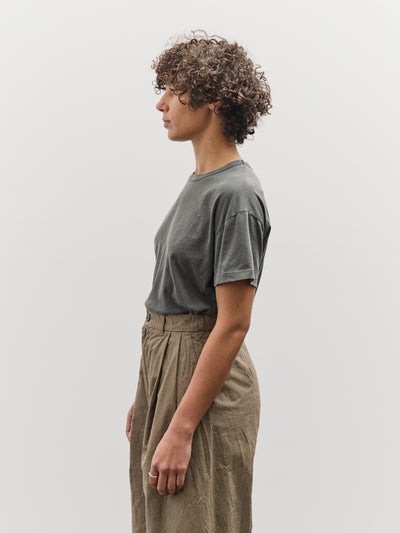 Black Crane Regular Short Sleeve Tee, Slate