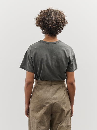 Black Crane Regular Short Sleeve Tee, Slate