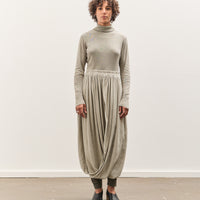 Black Crane Double Mesh Turtleneck, Limestone