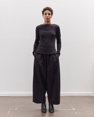 Boat Neck Long Sleeve, Black