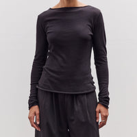 Boat Neck Long Sleeve, Black