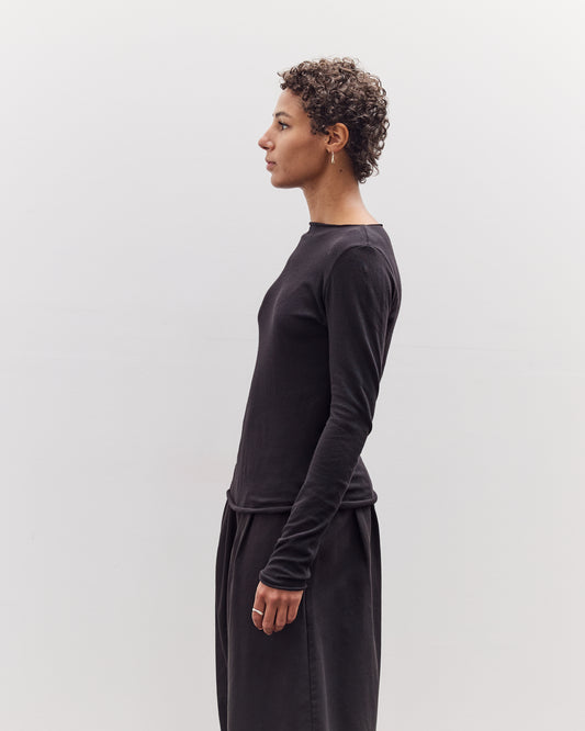 Boat Neck Long Sleeve, Black