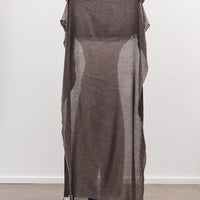 Light Wool Wide Scarf, Grey