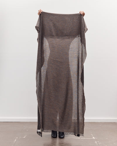 Light Wool Wide Scarf, Grey