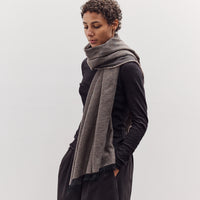 Light Wool Wide Scarf, Grey
