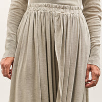 Black Crane Double Layered Drapy Skirt, Limestone