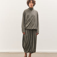 Black Crane Drapey Shirts, Slate