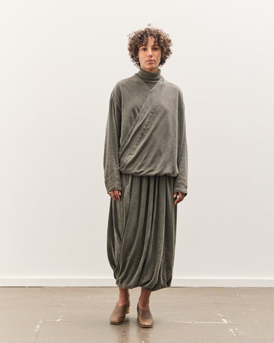 Black Crane Drapey Shirts, Slate