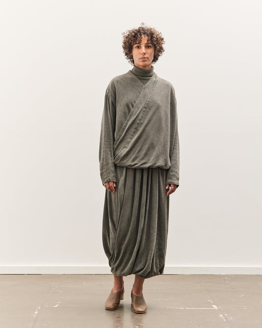 Black Crane Drapey Shirts, Slate