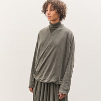 Black Crane Drapey Shirts, Slate