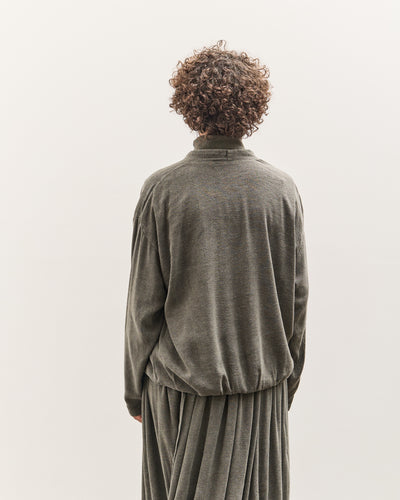 Black Crane Drapey Shirts, Slate
