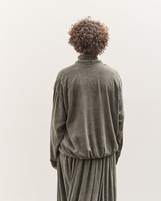 Black Crane Drapey Shirts, Slate