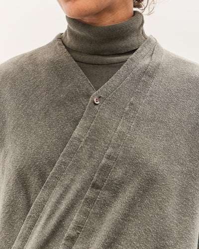 Black Crane Drapey Shirts, Slate