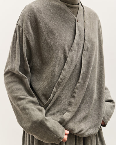 Black Crane Drapey Shirts, Slate