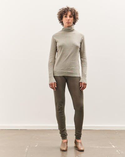 Black Crane Mesh Leggings, Slate