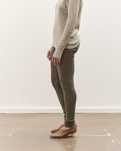 Black Crane Mesh Leggings, Slate