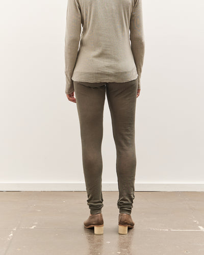 Black Crane Mesh Leggings, Slate