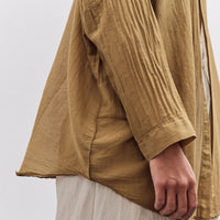 Black Crane Square Shirt, Dk. Olive