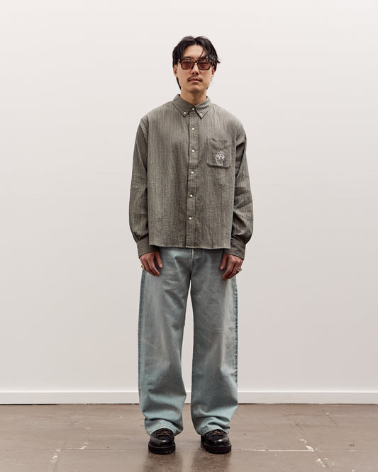 Brain Dead Brooks Brothers California Check Oxford Shirt Unisex, Green