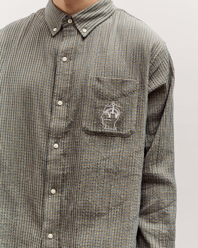 Brain Dead Brooks Brothers California Check Oxford Shirt Unisex, Green