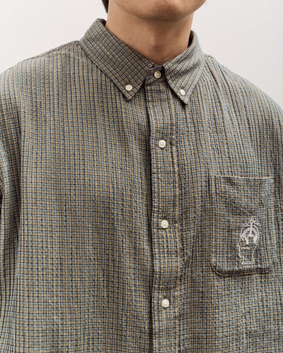 Brain Dead Brooks Brothers California Check Oxford Shirt Unisex, Green