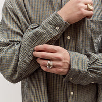 Brain Dead Brooks Brothers California Check Oxford Shirt Unisex, Green