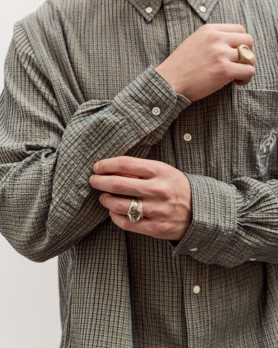 Brain Dead Brooks Brothers California Check Oxford Shirt Unisex, Green