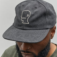 Brain Dead Logohead Hat, Black