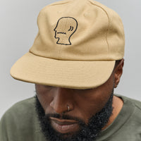 Brain Dead Logohead Hat, Ochre